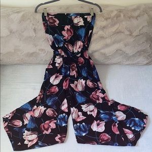 Abercrombie and Fitch Floral Tube Jumpsuit
